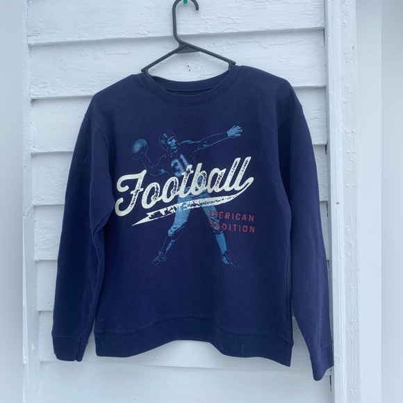 Hanes Other - Hanes Navy Football Sweatshirt